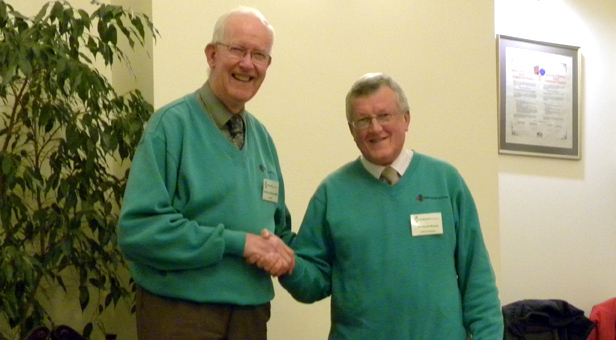 Anthony Oliver hands over to Richard Nunn