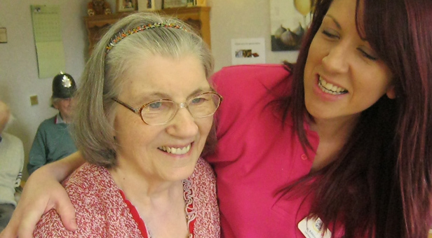 Care Assistant Jo and Talbot View resident Rose