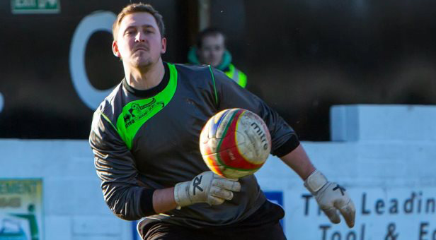 Wimborne Town goalkeeper Jason Harvell