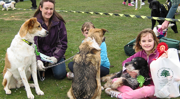 Photo of the winning family