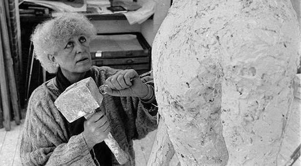 Dame Elisabeth Frink carving Dorset Martyr