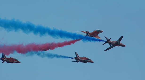 Red Arrows by Tony Gayter 2011