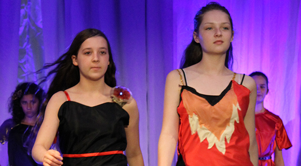 Pupils hit the catwalk at Corfe Hills School