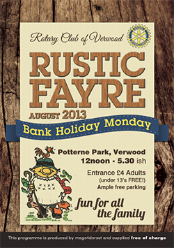 Rustic Fayre 2013 front cover