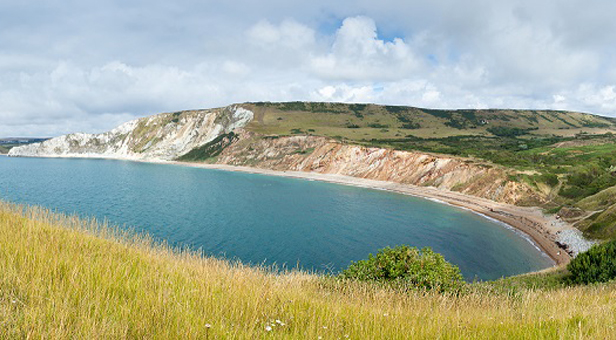 ‘Looking Back. Worbarrow Bay looking to Mupe Bay and Lulworth’ © Peter Shepherd (showing the section of the Coast Path that has been improved)