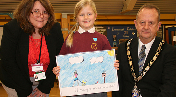 Cllr Sarah Burns, Alexandra Andrew & Cllr Malcolm Birr