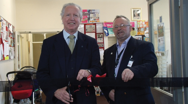 Her Majesty's Lord-Lieutenant of Dorset Mr Angus Campbell with John Hanrahan, Centre Manager