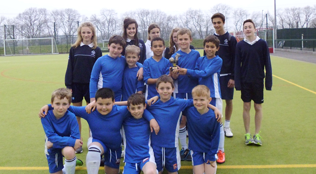 Parley first school's year 4 boys are victorious