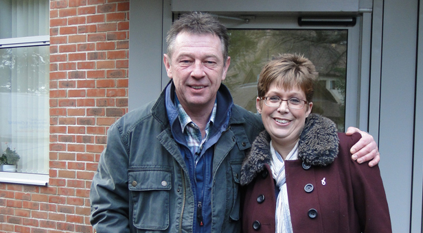 Andy Kershaw with Nikki Hastings