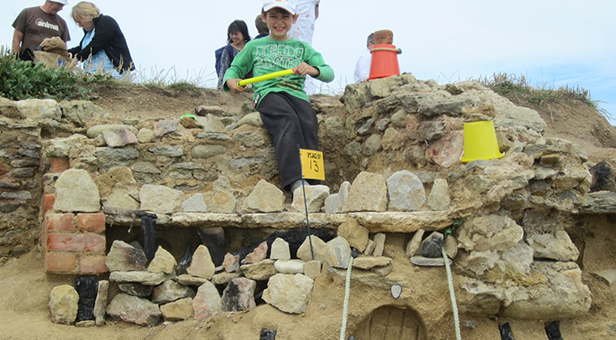 Tom from Team of Tom stands guard over his winning castle