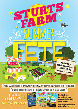 Sturts Farm Summer Fete 2014 programme front cover