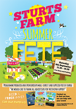 Sturts Farm Summer Fete 2014 programme front cover