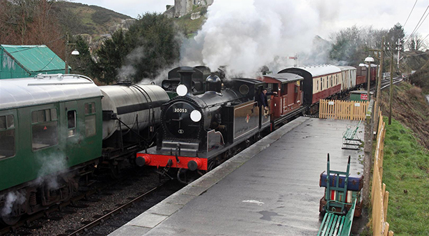 Some of the locomotives appearing at the Winter Warm Up