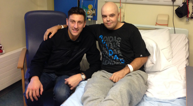 AFC Bournemouth Captain Tommy Elphick with Daniel Hall