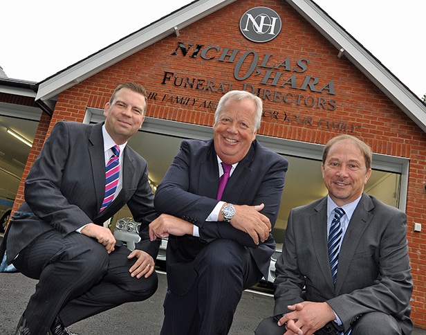 Nicholas O'Hara, Chairman (centre) with his son Anthony, Director (left) and Nick Love, Director, Princecroft Willis