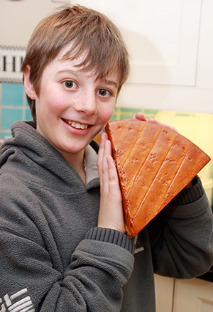 Toby Davies with his latest cheese squeeze, Dorset Red