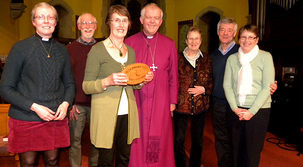 Bishop presents the Eco-Congregation Award