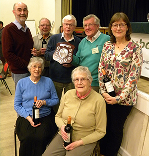 Wimborne Civic Society team is presented with the Eco-Composting Shield