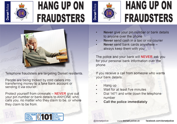 Police Hang up on fraudsters leaflet