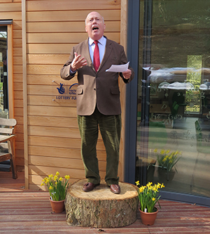 Lord Julian Fellowes at the opening of the Thomas Hardy Centre