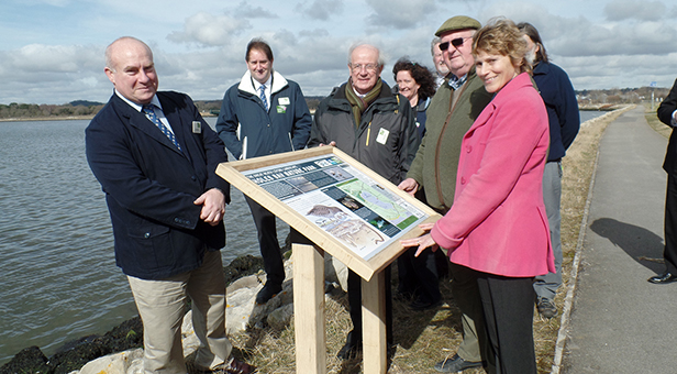 Unveiling of new Holes Bay information panels