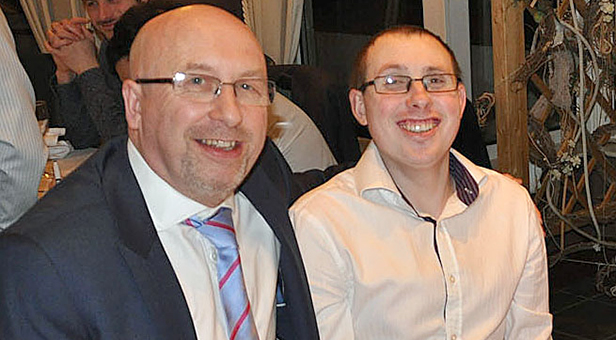 Jack Bassett (right) with his father Peter Bassett