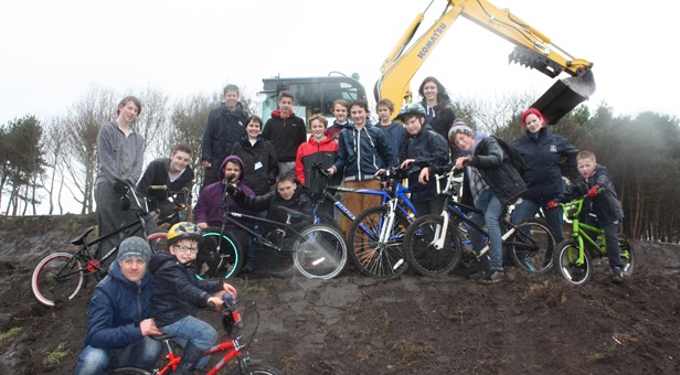 Young residents work together to reshape BMX area