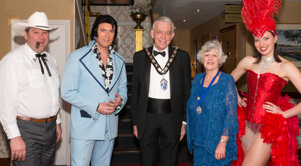 Robin and Sue Cook with ‘Elvis’, Col Parker and Josie