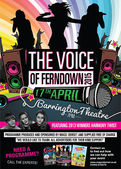 The Voice of Ferndown Programme 2015 front cover