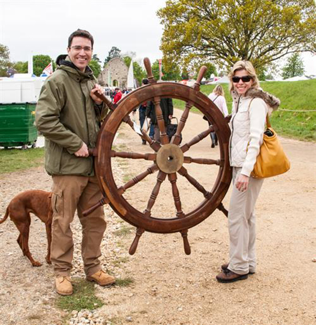 Couple pick up a bargain at Beaulieu Boat Jumble