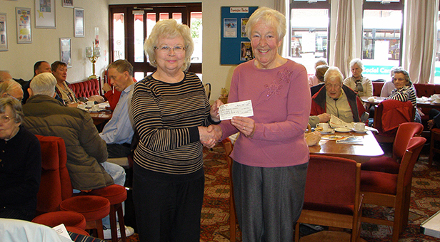 Cheque presentation to the East Dorset and New Forest Branch of the Motor Neurone Disease Association