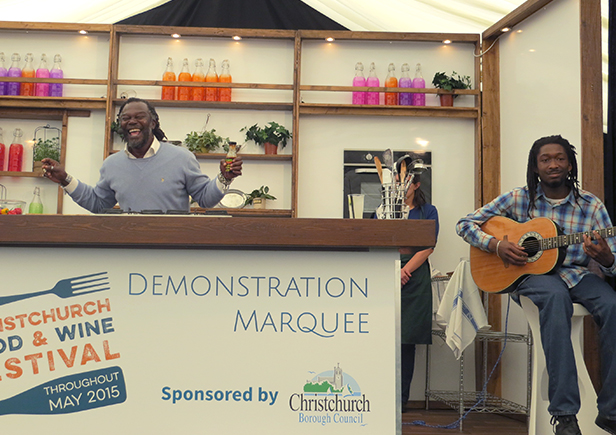 Levi Roots at Christchurch Food Festival 2015