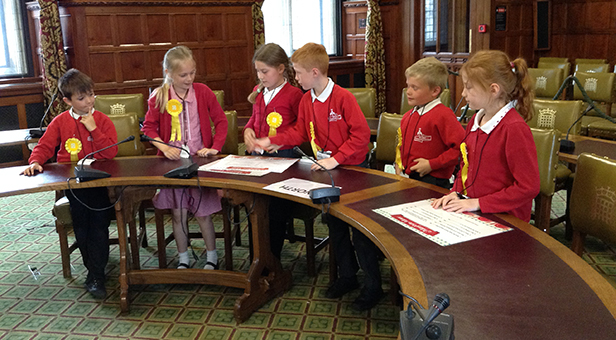 Election debates at St Mary’s CE First School, West Moors