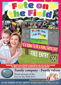 Fete on the Field 2015 programme front cover
