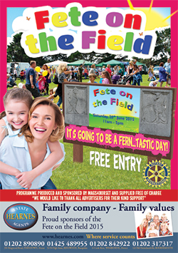 Fete on the Field 2015 programme front cover