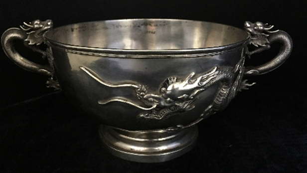 Chinese silver bowl