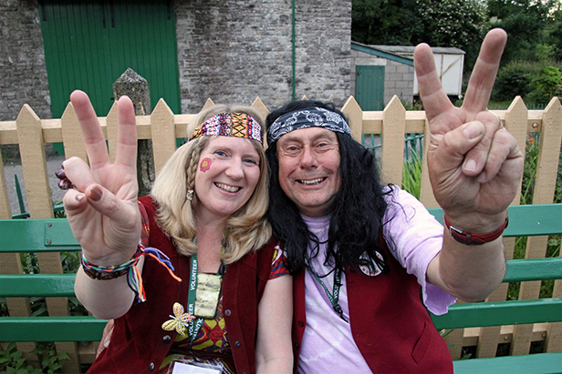 Peace & Love at the Corfe Castle music train