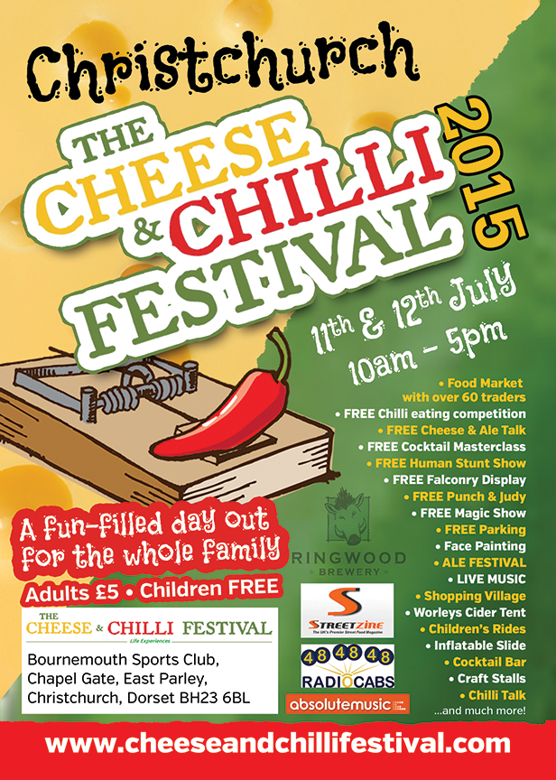 Christchurch Cheese & Chilli Festival flyer