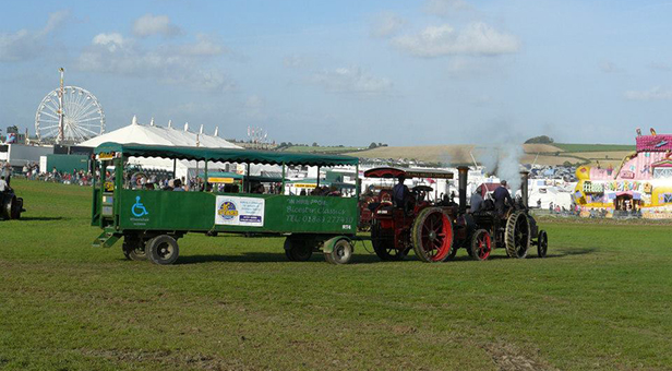 Great Dorset Steam Fair trailer ride