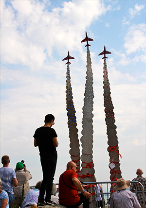 Jon Egging Memorial sculpture on Saturday 22 August