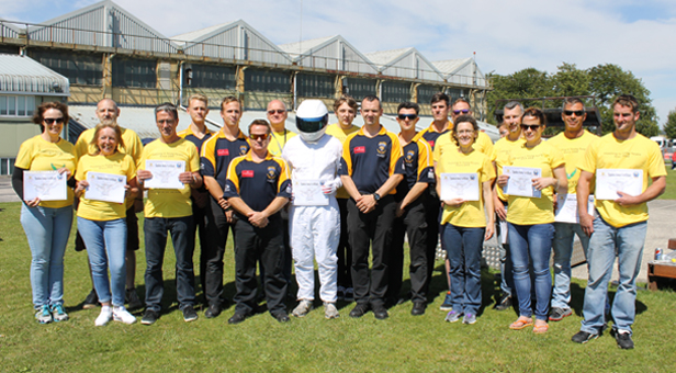Tigers Freefall Parachute Display Team with the fourteen fearless skydive volunteers