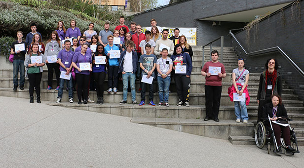 Young Carers from across Hampshire, who attended this year’s Winchester University residential