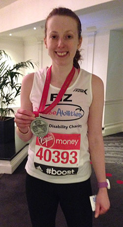 Felicity Hooper, Diverse Abilities, London Marathon 2016