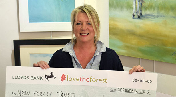 New Forest artist, Sandra Binney