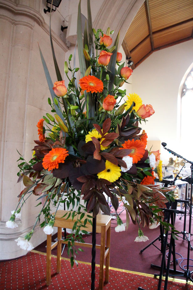 Flowers in the church