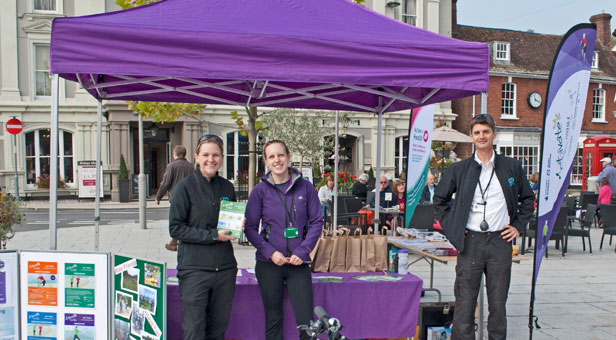 Christchurch & East Dorset Councils’ Health & Activity Rangers Lucy Savage, Tiffiny Read and Marc Thompson