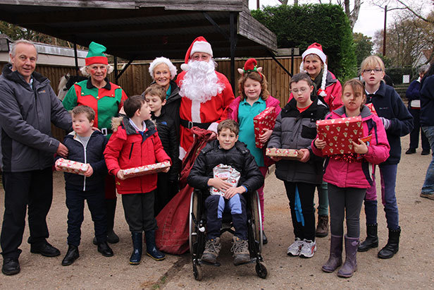 Santa at the Green Cottage Riding for the Disabled group