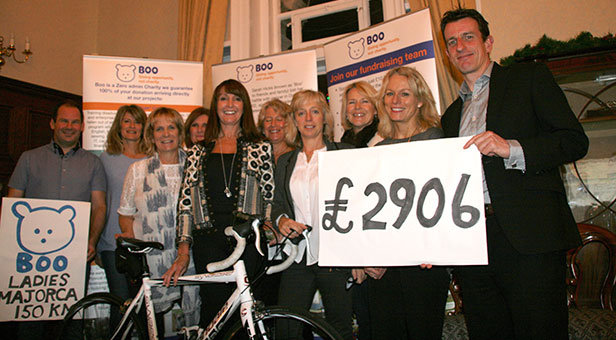 Boo fundraising cycle ride