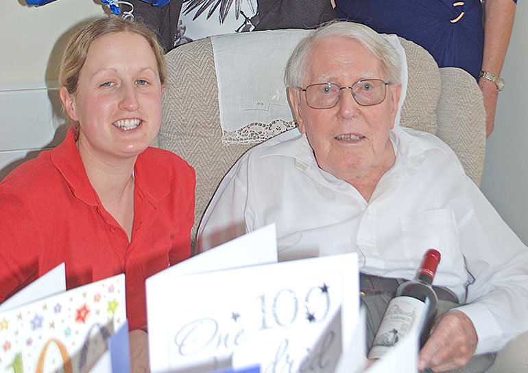 Arthur Woodley 100-year-old