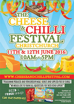 Christchurch Cheese & Chilli Programme 2016 front cover
